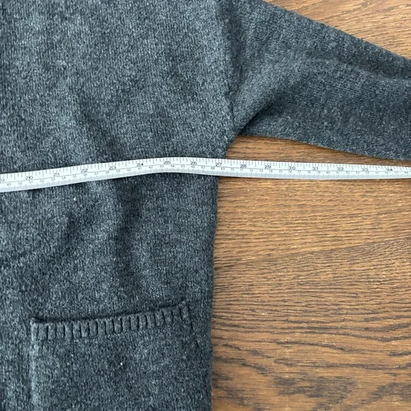Zara Dark Button Down V-Neck Cardigan Sweater - Picture 10 of 11